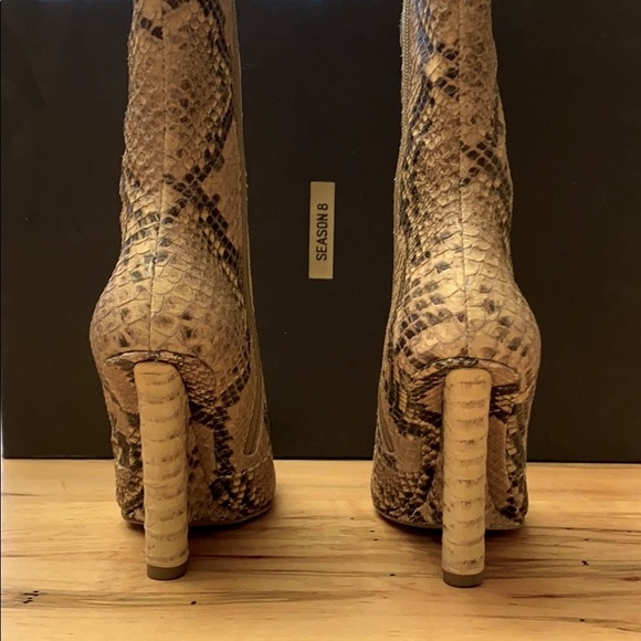 YEEZY Season 8 Python Wedge Ankle Boot - Picture 5 of 8